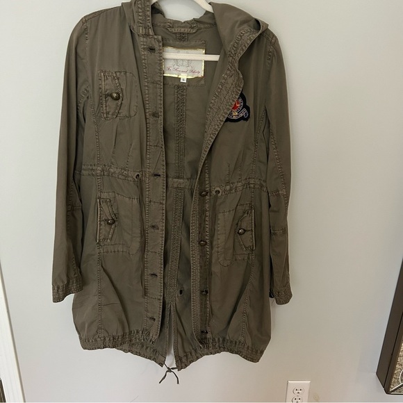 Johnny Was Jackets & Blazers - Johnny Was Longline Patchwork Green Utility Jacket Size Small